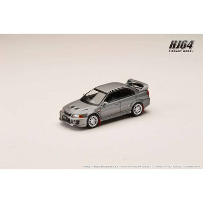 [ Back-order ] Hobby Japan HJ642032AGM 1:64 MITSUBISHI LANCER GSR EVOLUTION 5 CP9A 1998 with Mud flapTitanium Gray M Customized Color Ver Diecast model car