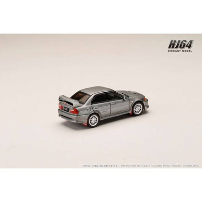 [ Back-order ] Hobby Japan HJ642032AGM 1:64 MITSUBISHI LANCER GSR EVOLUTION 5 CP9A 1998 with Mud flapTitanium Gray M Customized Color Ver Diecast model car