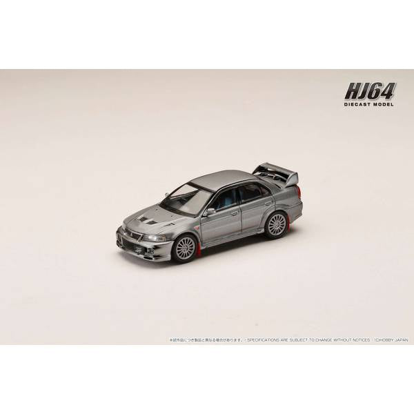 [ Back-order ] Hobby Japan HJ642033AGM 1:64 MITSUBISHI LANCER GSR EVOLUTION 6 CP9A 1999 with Mud flapTitanium Gray M :Customized Color Ver Diecast model car