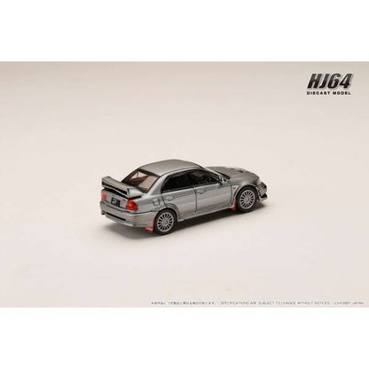 [ Back-order ] Hobby Japan HJ642033AGM 1:64 MITSUBISHI LANCER GSR EVOLUTION 6 CP9A 1999 with Mud flapTitanium Gray M :Customized Color Ver Diecast model car