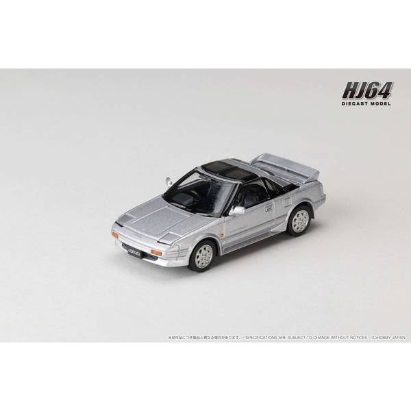 [ Back-order ] Hobby Japan HJ643056AS 1:64 Toyota MR2 1600G-LIMITED SUPER CHARGER 1988 T BAR ROOFSILVER METALLIC Diecast model car