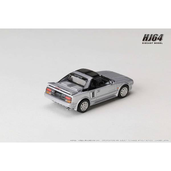 [ Back-order ] Hobby Japan HJ643056AS 1:64 Toyota MR2 1600G-LIMITED SUPER CHARGER 1988 T BAR ROOFSILVER METALLIC Diecast model car