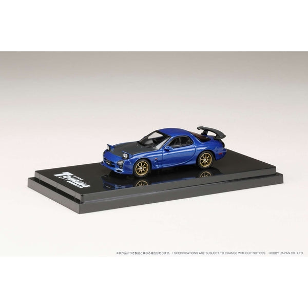 [ Back-order ] Hobby Japan HJ643007BBL 1:64 Efini RX-7 FD3S A Spec GT WING Innocnt Blue Mica Diecast model car