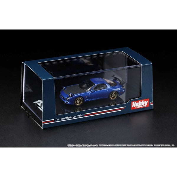 [ Back-order ] Hobby Japan HJ643007BBL 1:64 Efini RX-7 FD3S A Spec GT WING Innocnt Blue Mica Diecast model car