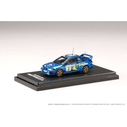 [ Back-order ] Hobby Japan HJR642041A 1:64 SUBARU IMPREZA WRC 1997 #3 MONTE CARLO Diecast model car