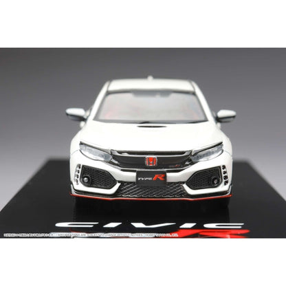 [ Back-order ] Hobby Japan HJ641055AW 1:64 Honda CIVIC Type R FK8 2017 with Engine Display Model CHAMPIONSHIP WHITE Diecast model car