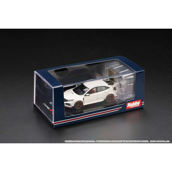 [ Back-order ] Hobby Japan HJ641055AW 1:64 Honda CIVIC Type R FK8 2017 with Engine Display Model CHAMPIONSHIP WHITE Diecast model car
