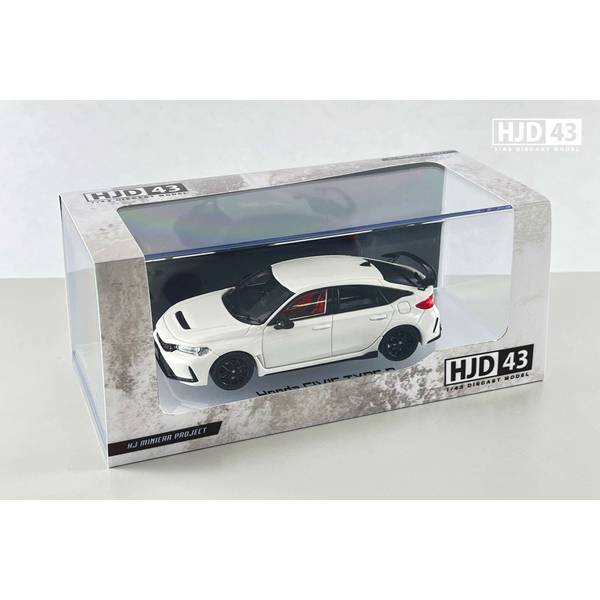 [ Back-order ] Hobby Japan HJD431001W 1:43 Honda CIVIC TYPE R FL5 CHAMPIONSHIP WHITE Diecast model car