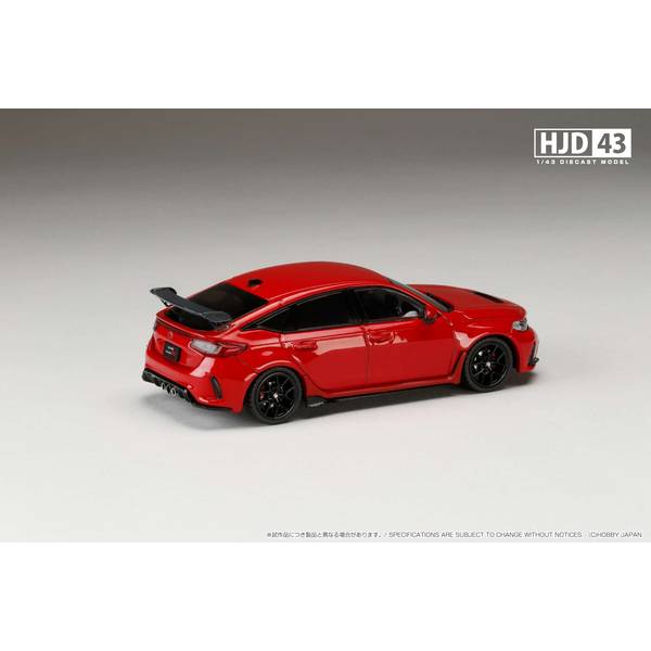 [ Back-order ] Hobby Japan HJD431002R 1:43 Honda CIVIC TYPE R FL5 genuine option equipped car FLAME RED Diecast  model car
