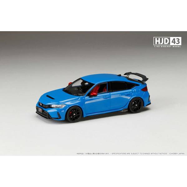 [ Back-order ] Hobby Japan HJD431002BL 1:43 Honda CIVIC TYPE R FL5 with OEM Options RACING BLUE PEARL Diecast model car