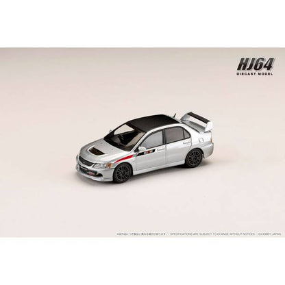 [ Back-order ] Hobby Japan HJ647054CS 1:64 MITSUBISHI LANCER EVOLUTION 9 MR GSR JDM Customized Ver with Engine Display Model COOL SILVER METALLIC Diecast model car