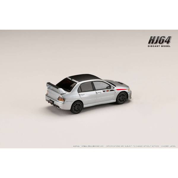 [ Back-order ] Hobby Japan HJ647054CS 1:64 MITSUBISHI LANCER EVOLUTION 9 MR GSR JDM Customized Ver with Engine Display Model COOL SILVER METALLIC Diecast model car