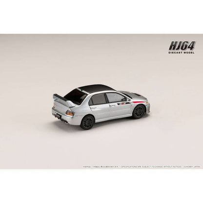 [ Back-order ] Hobby Japan HJ647054CS 1:64 MITSUBISHI LANCER EVOLUTION 9 MR GSR JDM Customized Ver with Engine Display Model COOL SILVER METALLIC Diecast model car