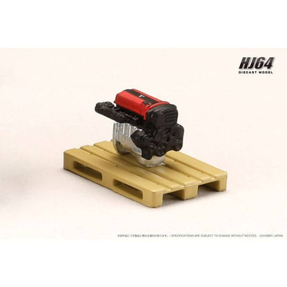 [ Back-order ] Hobby Japan HJ647054CS 1:64 MITSUBISHI LANCER EVOLUTION 9 MR GSR JDM Customized Ver with Engine Display Model COOL SILVER METALLIC Diecast model car