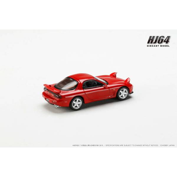 [ Back-order ] Hobby Japan HJ644007AR 1:64 Efini RX-7 FD3S TYPE RS VINTAGE RED Diecast model car