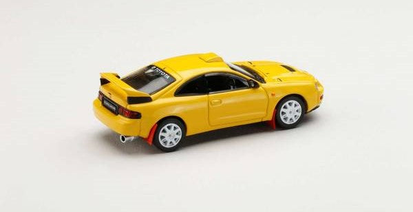 [ Back-order ] Hobby Japan HJ641064CY 1:64 Toyota CELICA GT-FOUR WRC Edition ST205 Customized Version 8 Spokes Wheel SUPER BRIGHT YELLOW Diecast model car