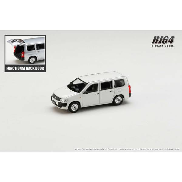[ Back-order ] Hobby Japan HJ641062W 1:64 Toyota PROBOX VAN DX White Diecast model car