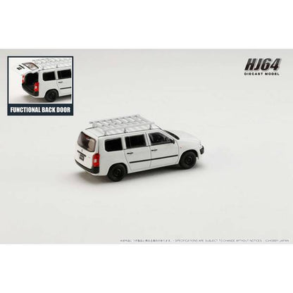 [ Back-order ] Hobby Japan HJ642062W 1:64 Toyota PROBOX Customized ver with ROOF CARRIERWhite Diecast model car