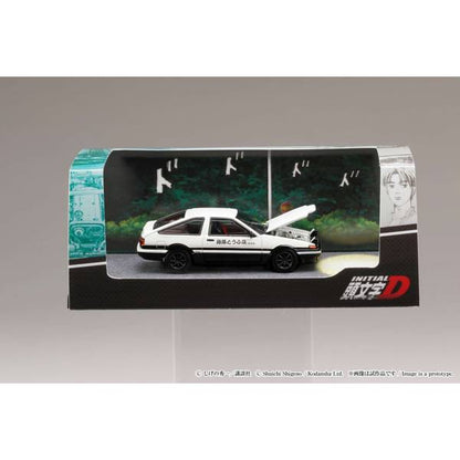 [ Back-order ] Hobby Japan HJ641052DC 1:64 Toyota SPRINTER TRUENO GT APEX AE86 Initial D engine model with Wataru Akiyama Diecast model car
