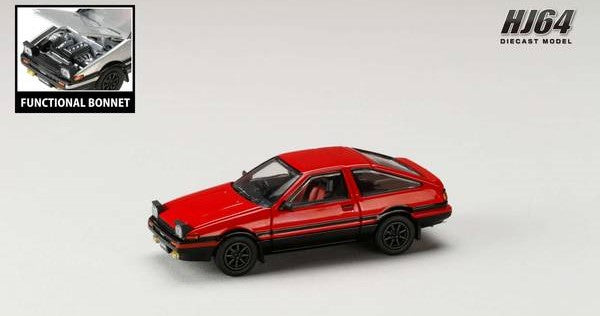 [ Back-order ] Hobby Japan HJ641052ARB 1:64 Toyota SPRINTER TRUENO GT APEX AE86 JDM Style Red Black Diecast model car