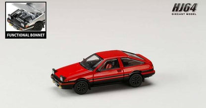 [ Back-order ] Hobby Japan HJ641052ARB 1:64 Toyota SPRINTER TRUENO GT APEX AE86 JDM Style Red Black Diecast model car