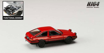 [ Back-order ] Hobby Japan HJ641052ARB 1:64 Toyota SPRINTER TRUENO GT APEX AE86 JDM Style Red Black Diecast model car