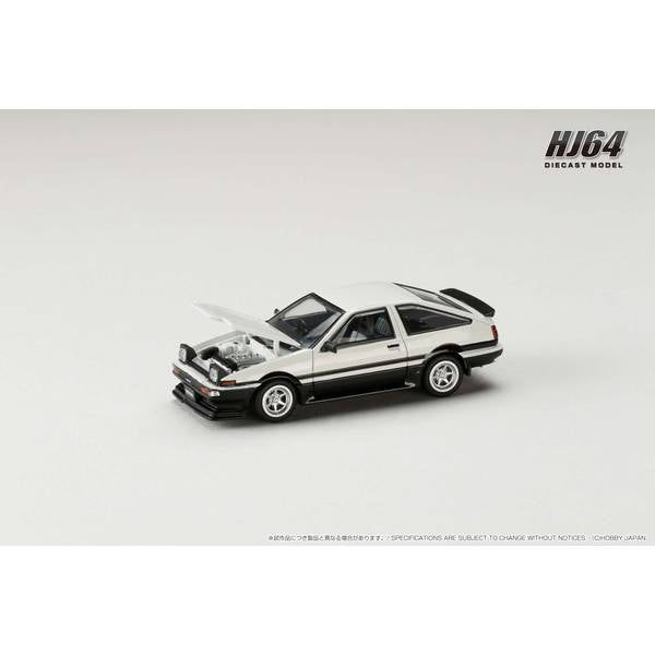 [ Back-order ] Hobby Japan HJ645052WB 1:64 Toyota SPRINTER TRUENO Late Ver JDM Style White : Black Diecast model car