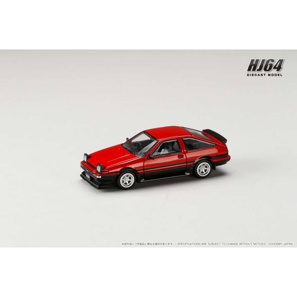 [ Back-order ] Hobby Japan HJ645052RB 1:64 Toyota SPRINTER TRUENO Late Ver JDM Style Red : Black Diecast model car