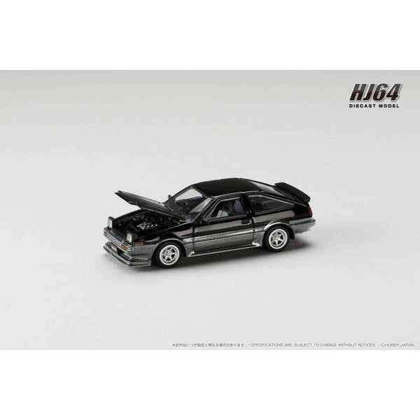 [ Back-order ] Hobby Japan HJ645052SG 1:64 Toyota SPRINTER TRUENO Late Ver JDM Style Black Gray Diecast model car