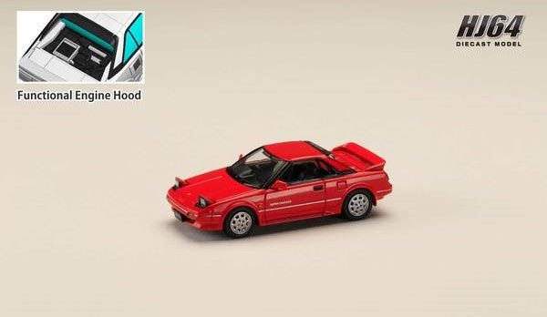 [ Back-order ] Hobby Japan HJ641056BR 1:64 Toyota MR2 1600G-LIMITED SUPER CHARGER 1986 Super Red ‡U Diecast model car