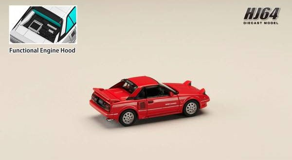 [ Back-order ] Hobby Japan HJ641056BR 1:64 Toyota MR2 1600G-LIMITED SUPER CHARGER 1986 Super Red ‡U Diecast model car