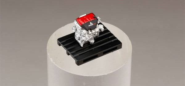 [ Back-order ] Hobby Japan HJ642053AGM 1:64 MITSUBISHI LANCER EVOLUTION 10 FINAL EDITION WITH ENGINE DISPLAY MODEL TITANIUM GRAY METALLIC Diecast model car