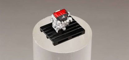 [ Back-order ] Hobby Japan HJ642053AGM 1:64 MITSUBISHI LANCER EVOLUTION 10 FINAL EDITION WITH ENGINE DISPLAY MODEL TITANIUM GRAY METALLIC Diecast model car