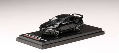 [ Back-order ] Hobby Japan HJ642053ABK 1:64 MITSUBISHI LANCER EVOLUTION 10 FINAL EDITION WITH ENGINE DISPLAY MODEL PHANTOM BLACK PEARL Diecast model car