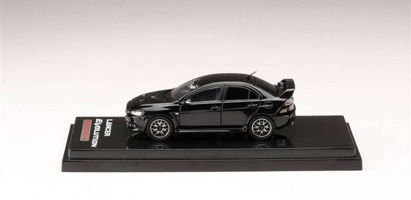 [ Back-order ] Hobby Japan HJ642053ABK 1:64 MITSUBISHI LANCER EVOLUTION 10 FINAL EDITION WITH ENGINE DISPLAY MODEL PHANTOM BLACK PEARL Diecast model car