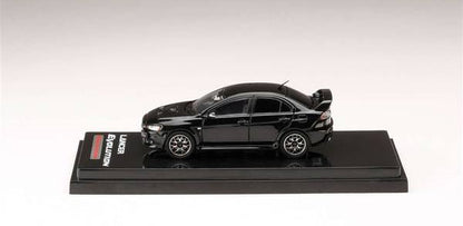 [ Back-order ] Hobby Japan HJ642053ABK 1:64 MITSUBISHI LANCER EVOLUTION 10 FINAL EDITION WITH ENGINE DISPLAY MODEL PHANTOM BLACK PEARL Diecast model car