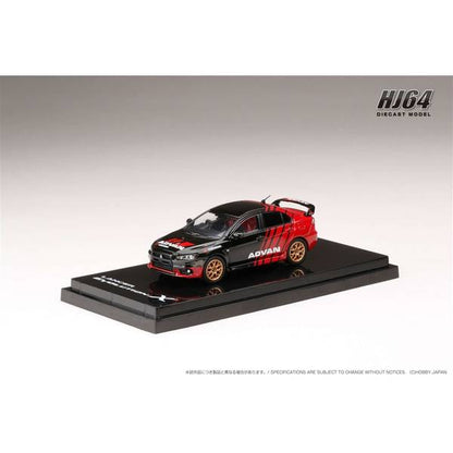 [ Back-order ] Hobby Japan HJ644053AV 1:64 MITSUBISHI LANCER EVOLUTION 10 YOKOHAMA ADVAN COLOR Diecast model car