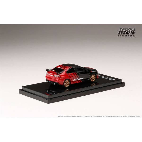 [ Back-order ] Hobby Japan HJ644053AV 1:64 MITSUBISHI LANCER EVOLUTION 10 YOKOHAMA ADVAN COLOR Diecast model car