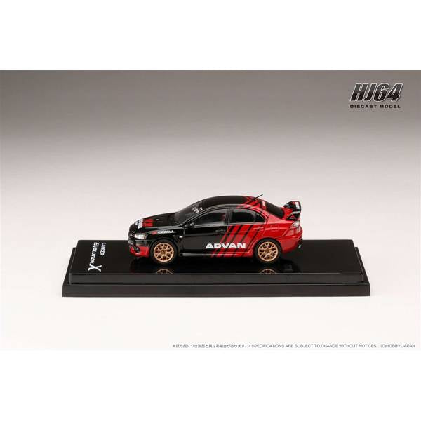 [ Back-order ] Hobby Japan HJ644053AV 1:64 MITSUBISHI LANCER EVOLUTION 10 YOKOHAMA ADVAN COLOR Diecast model car