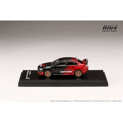 [ Back-order ] Hobby Japan HJ644053AV 1:64 MITSUBISHI LANCER EVOLUTION 10 YOKOHAMA ADVAN COLOR Diecast model car