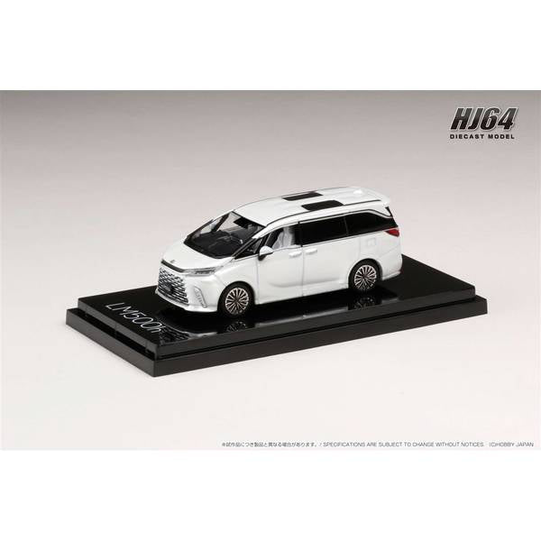 [ Back-order ] Hobby Japan HJ641076AW 1:64 LEXUS LM500h RHD 4 Seater SONIC QUARTZ WHITE INT Diecast model car