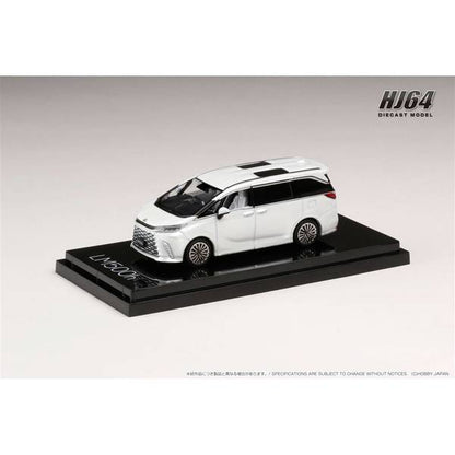 [ Back-order ] Hobby Japan HJ641076AW 1:64 LEXUS LM500h RHD 4 Seater SONIC QUARTZ WHITE INT Diecast model car