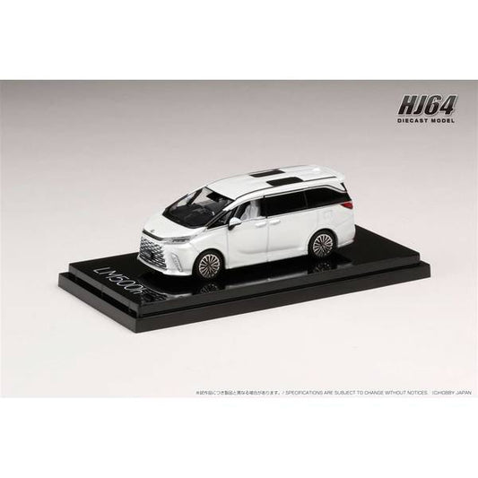 [ Back-order ] Hobby Japan HJ641076AW 1:64 LEXUS LM500h RHD 4 Seater SONIC QUARTZ WHITE INT Diecast model car