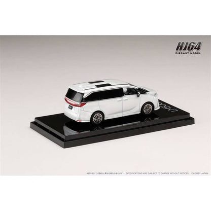 [ Back-order ] Hobby Japan HJ641076AW 1:64 LEXUS LM500h RHD 4 Seater SONIC QUARTZ WHITE INT Diecast model car