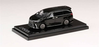 [ Back-order ] Hobby Japan HJ641076BBK 1:64 LEXUS LM500h LHD GRAPHITE BLACK GLASS FLAKE WHITE INT Diecast model car