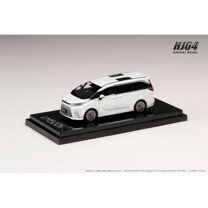 [ Back-order ] Hobby Japan HJ642076AW 1:64 LEXUS LM 500h RHD 6 Seater SONIC QUARTZ BLACK INT. Diecast model car