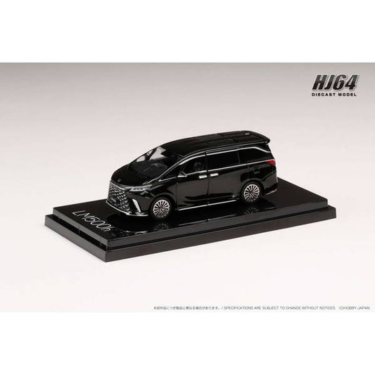 [ Back-order ] Hobby Japan HJ642076ABK 1:64 LEXUS LM 500h RHD 6 Seater GRAPHITE BLACK GLASS FLAKE BLACK INT. Diecast model car