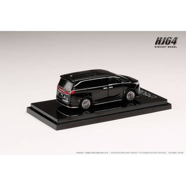 [ Back-order ] Hobby Japan HJ642076ABK 1:64 LEXUS LM 500h RHD 6 Seater GRAPHITE BLACK GLASS FLAKE BLACK INT. Diecast model car