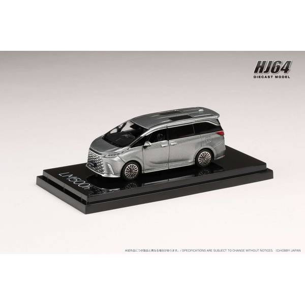 [ Back-order ] Hobby Japan HJ642076AS 1:64 LEXUS LM 500h RHD 6 Seater SONIC TITANIUM BLACK INT. Diecast model car