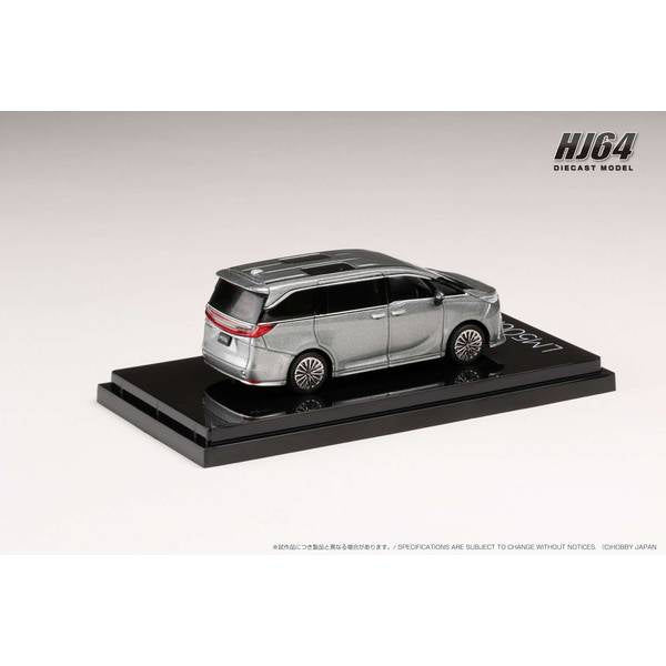 [ Back-order ] Hobby Japan HJ642076AS 1:64 LEXUS LM 500h RHD 6 Seater SONIC TITANIUM BLACK INT. Diecast model car